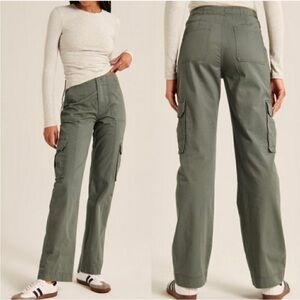 Abercrombie & Fitch Green Relaxed Fit Cargo Utility Pants Size 26 Size 2 NWT New